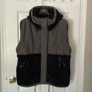 Free People Movement Snap-Front Vest with removable hood